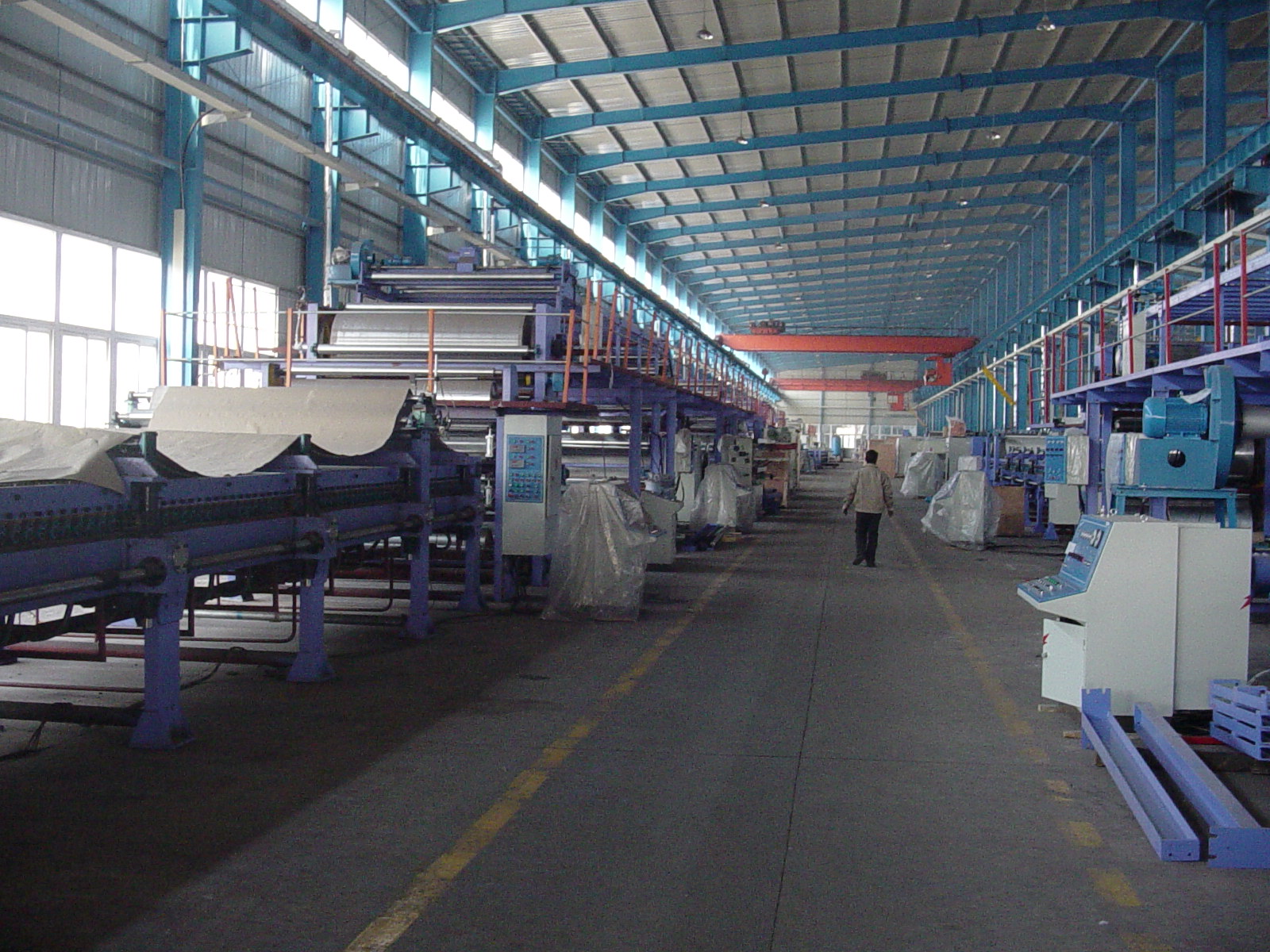  Manufactured Corrugator line is being tested 